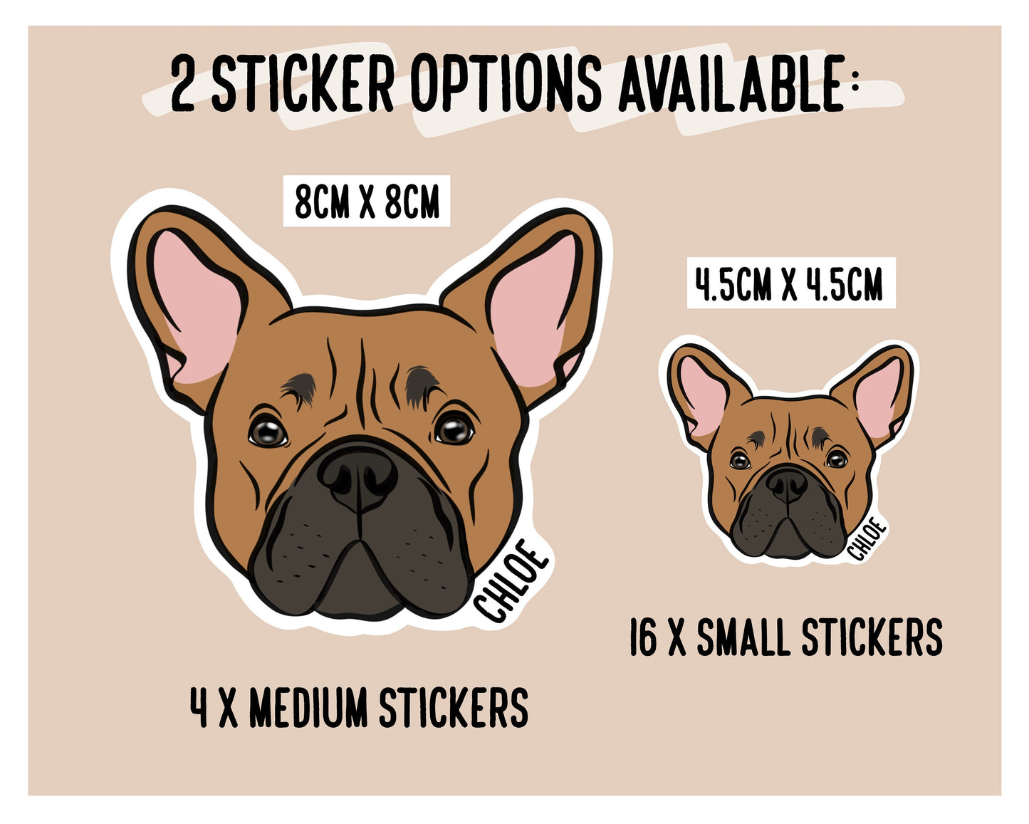 French Bulldog Stickers