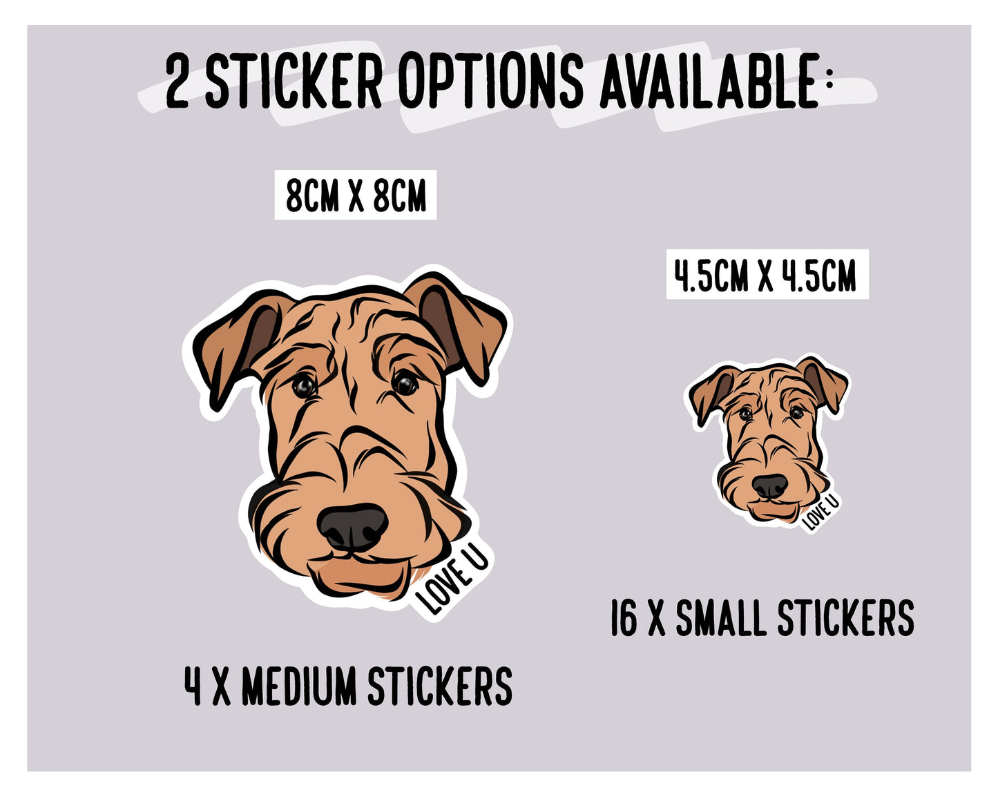 Airedale Terrier Stickers