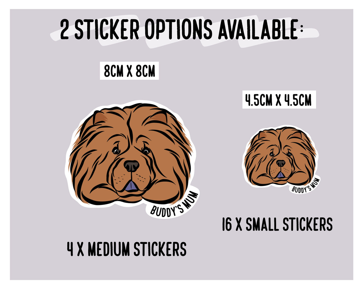 Chow Chow Stickers