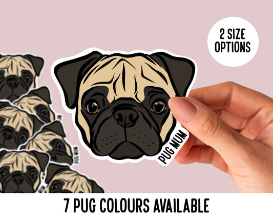 Pug Face Stickers