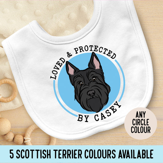Scottish Terrier Baby Bib