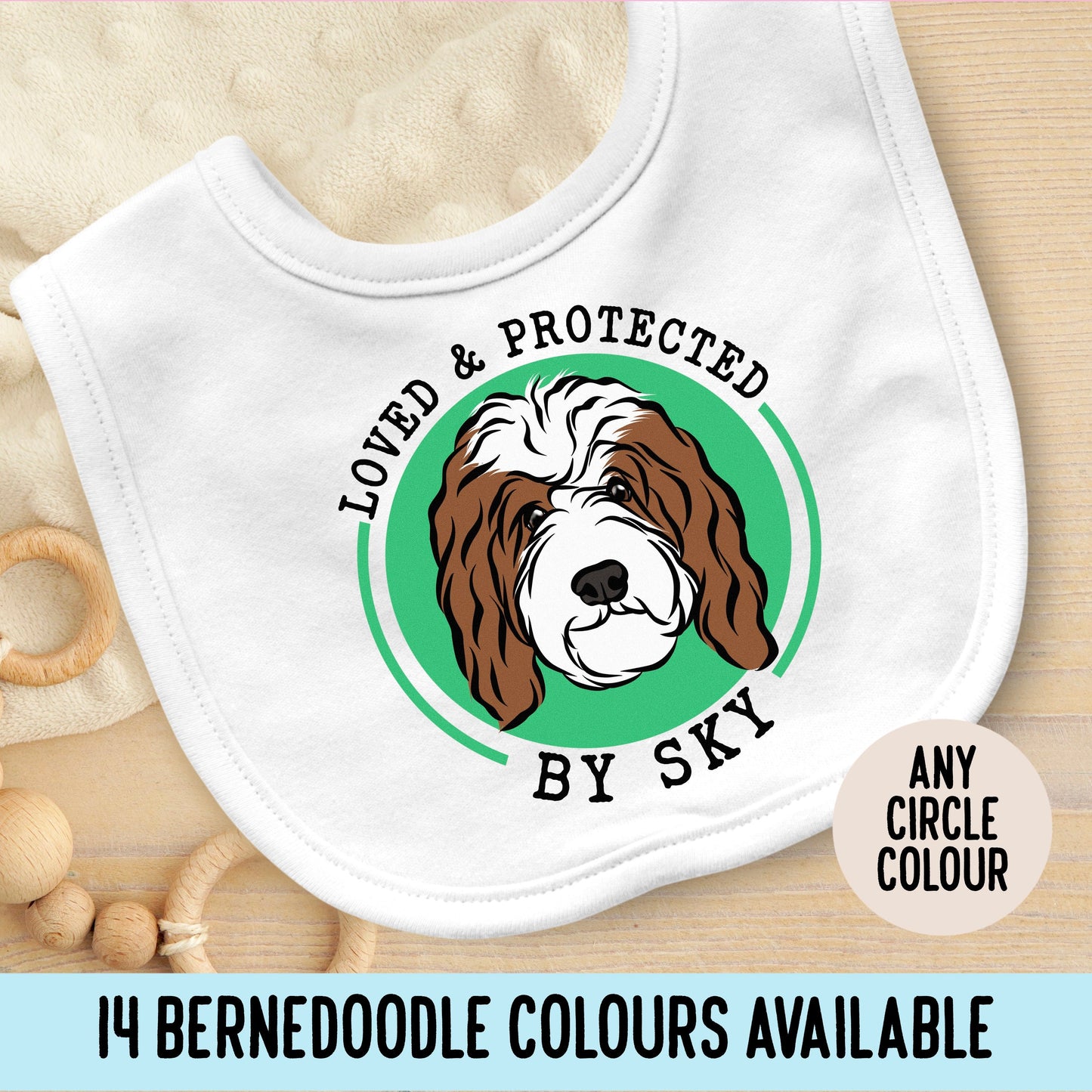 Bernedoodle Baby Bib