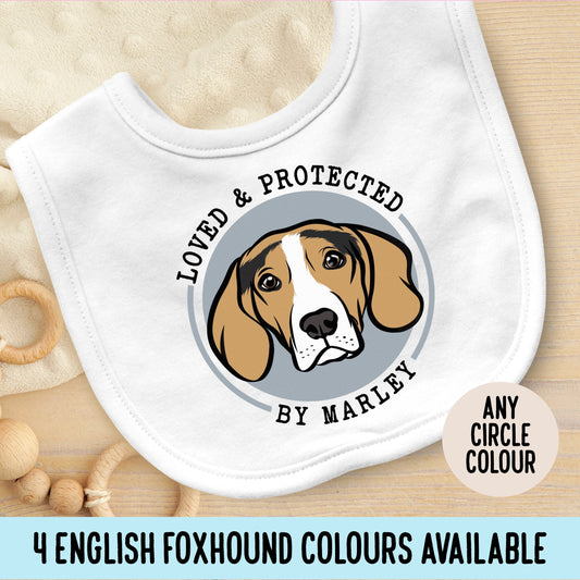 English Foxhound Baby Bib