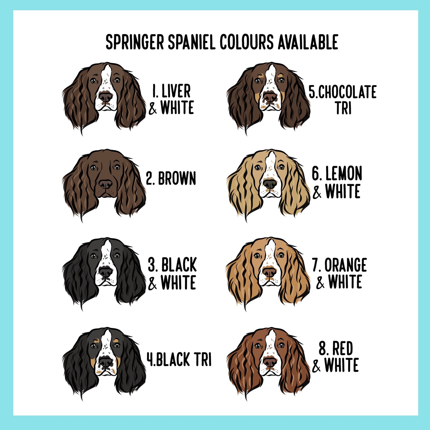 Springer Spaniel Dog Mug/ Personalised Springer Spaniel Coffee Cup/ Dog Breed Face Mug/ Spaniel Dog Quotes Gift/ Pet Memorial Mug/ Pet Loss
