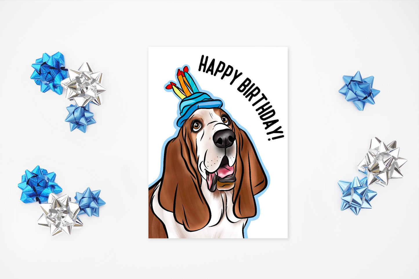 Basset Hound Birthday Card