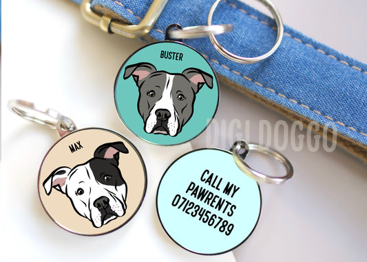 Staffordshire Bull Terrier ID Tag