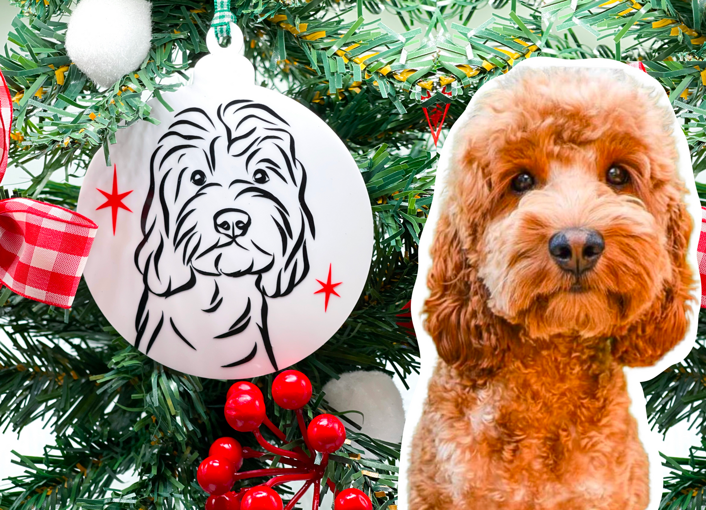 Outline Pet Portrait Bauble