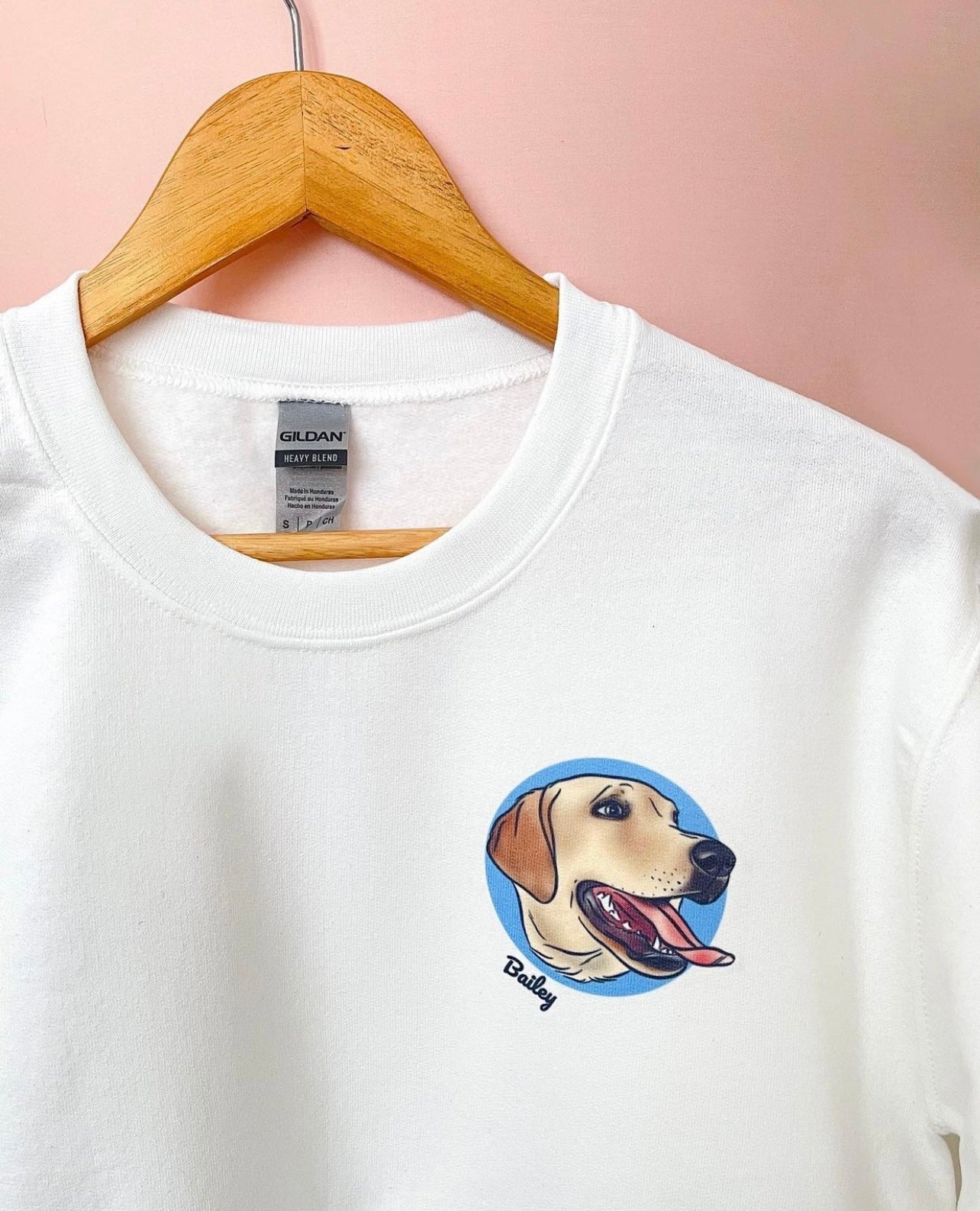 Pet Portrait Sweatshirt (White)