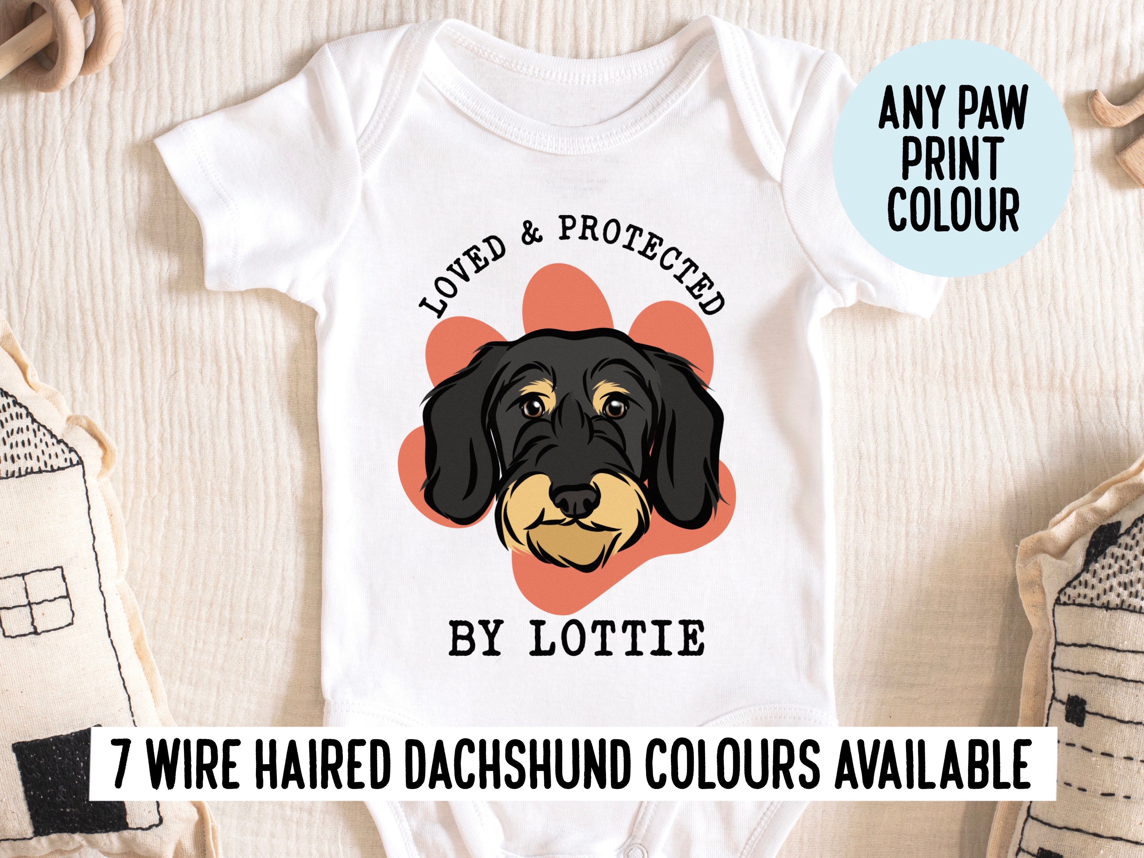 Dachshund onesie for discount baby