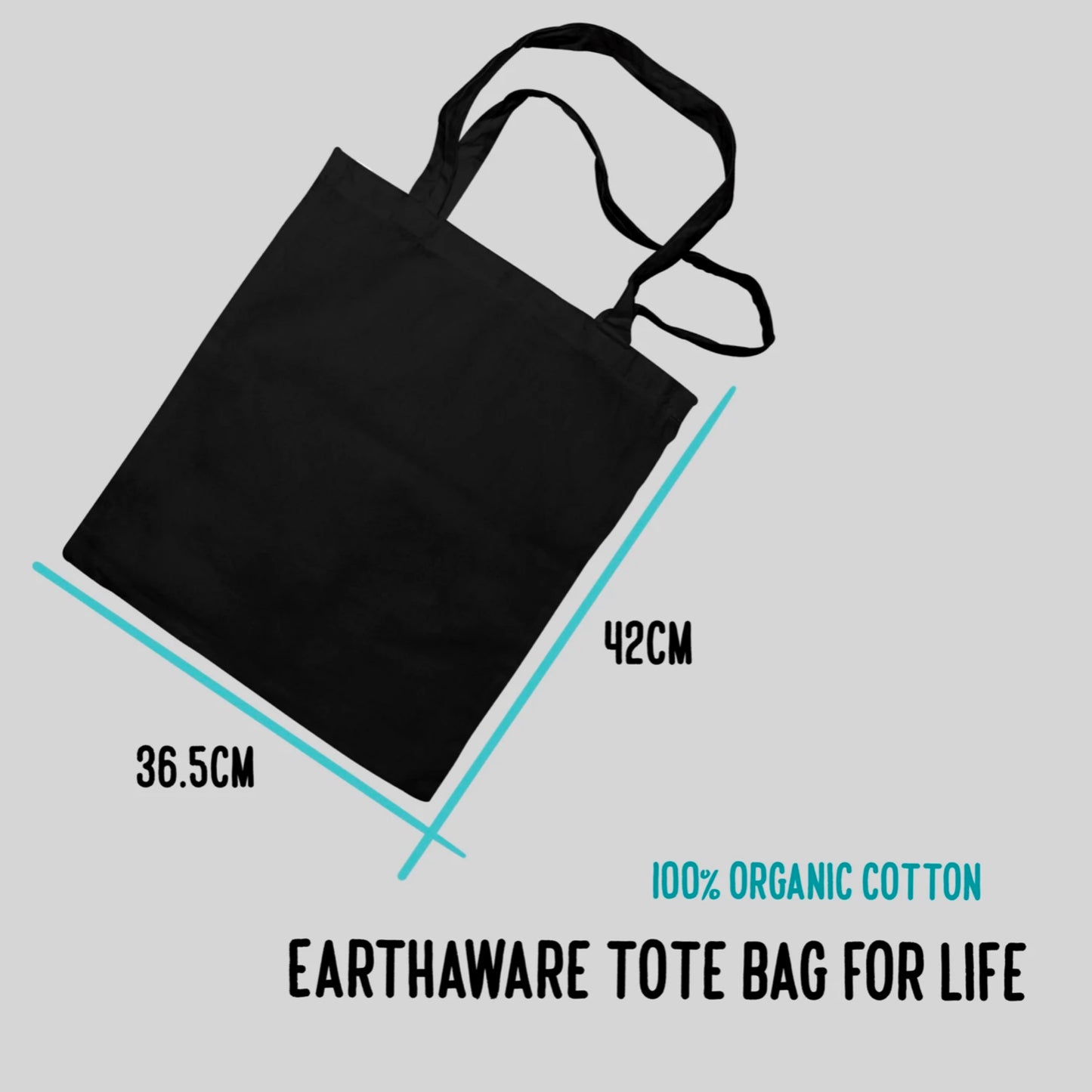 Pet Portrait Eco Tote Bag (Black)