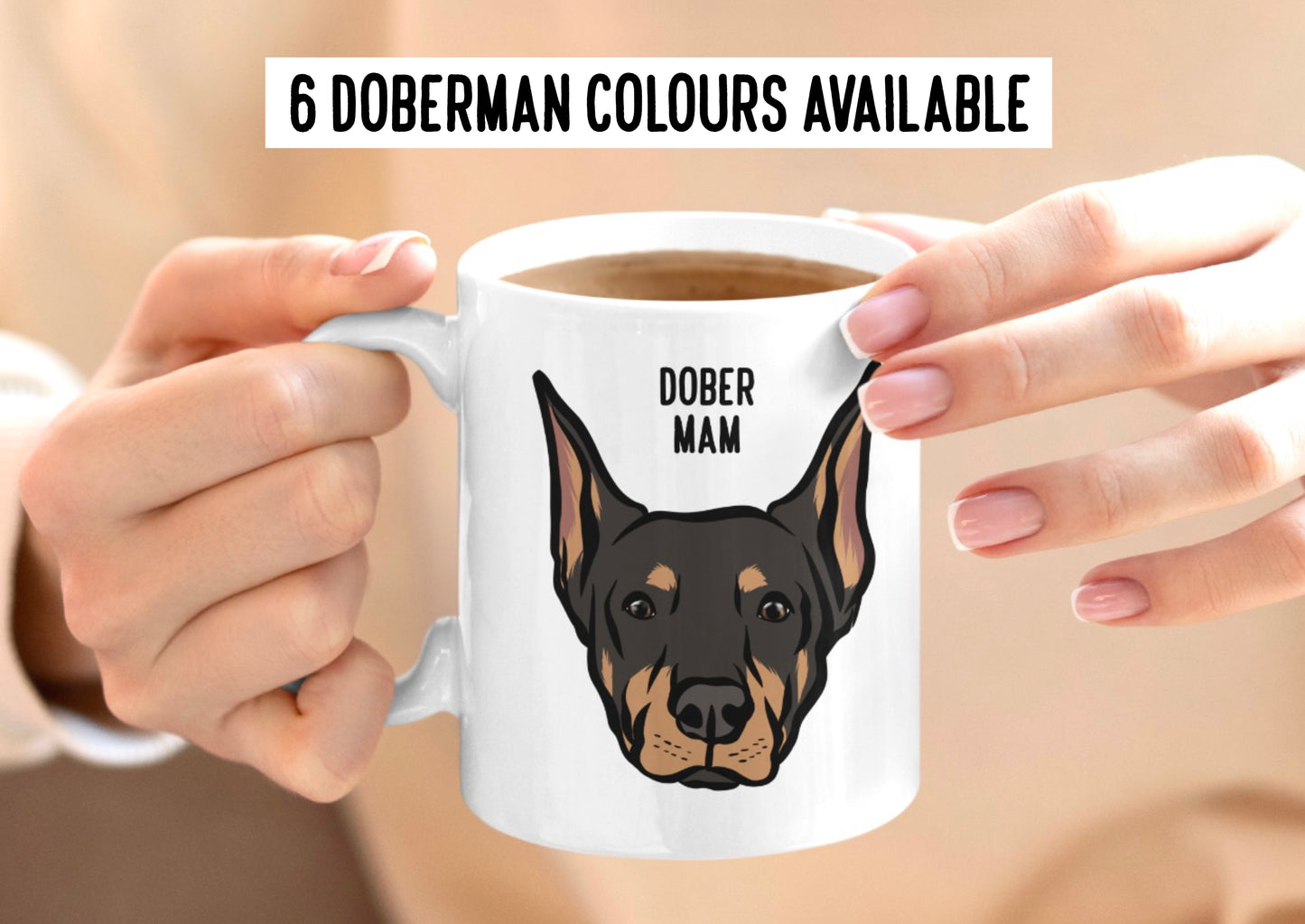Personalised Doberman Mug