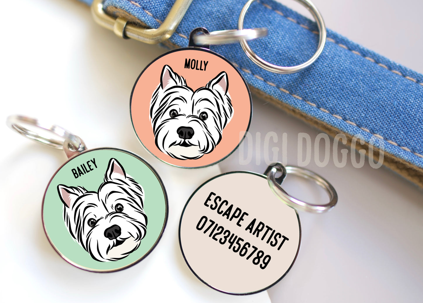West Highland Terrier ID Tag