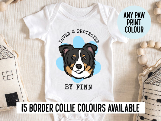 Border Collie Baby Onesie