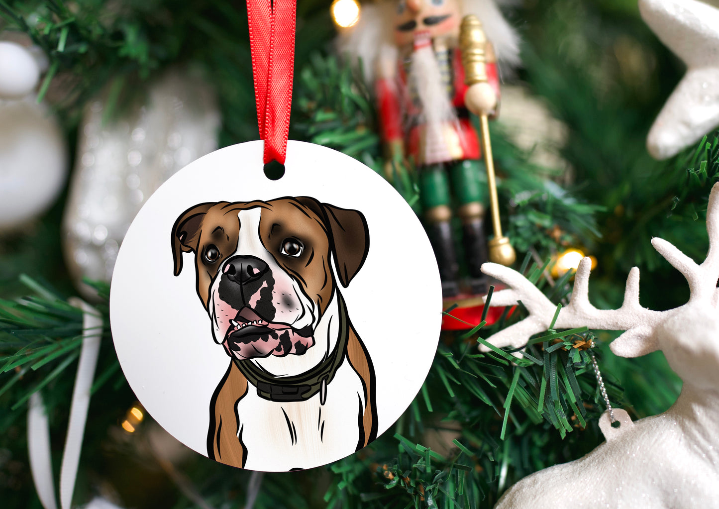 Pet Portrait Christmas Bauble