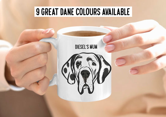 Personalised Great Dane Mug