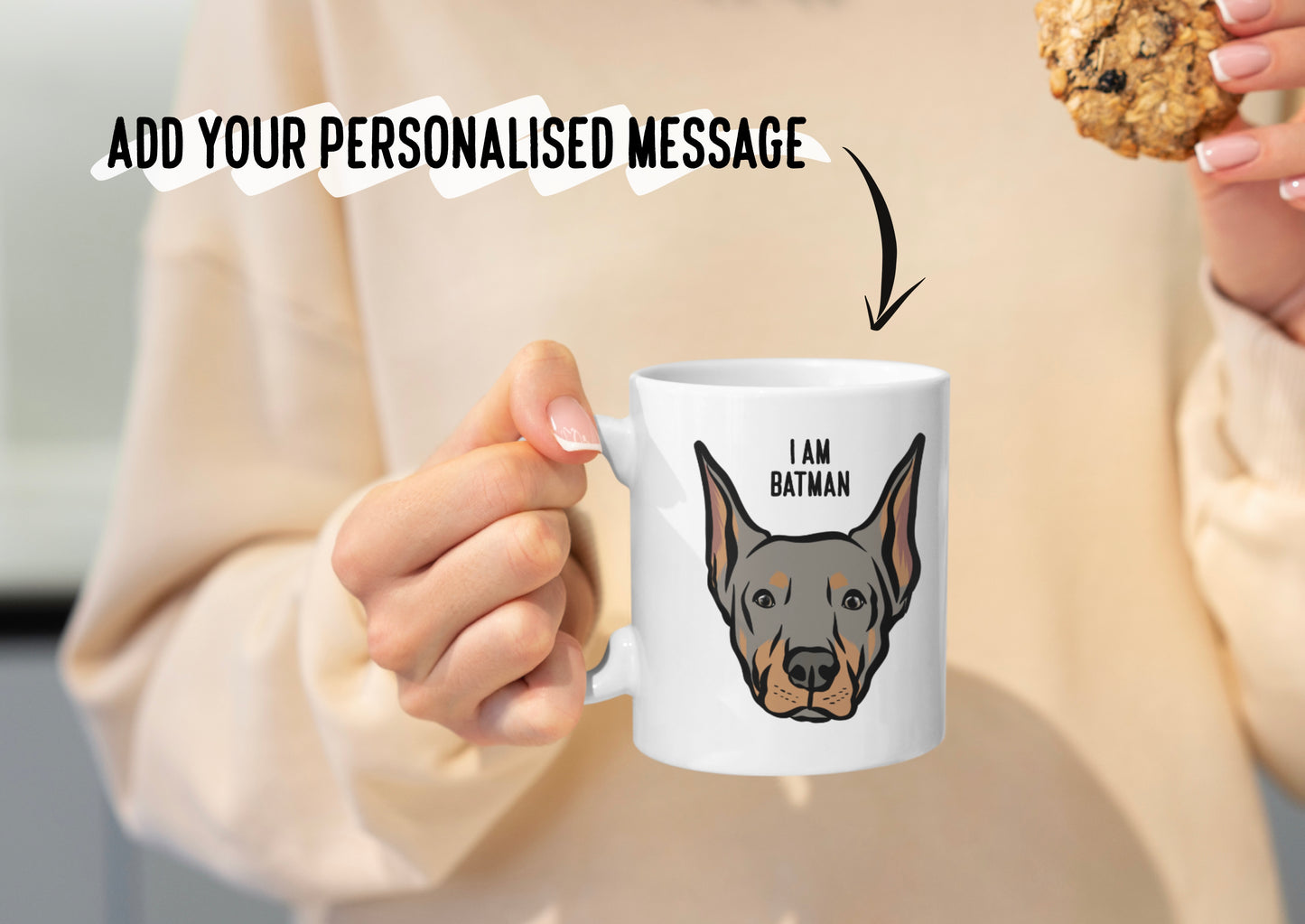 Personalised Doberman Mug