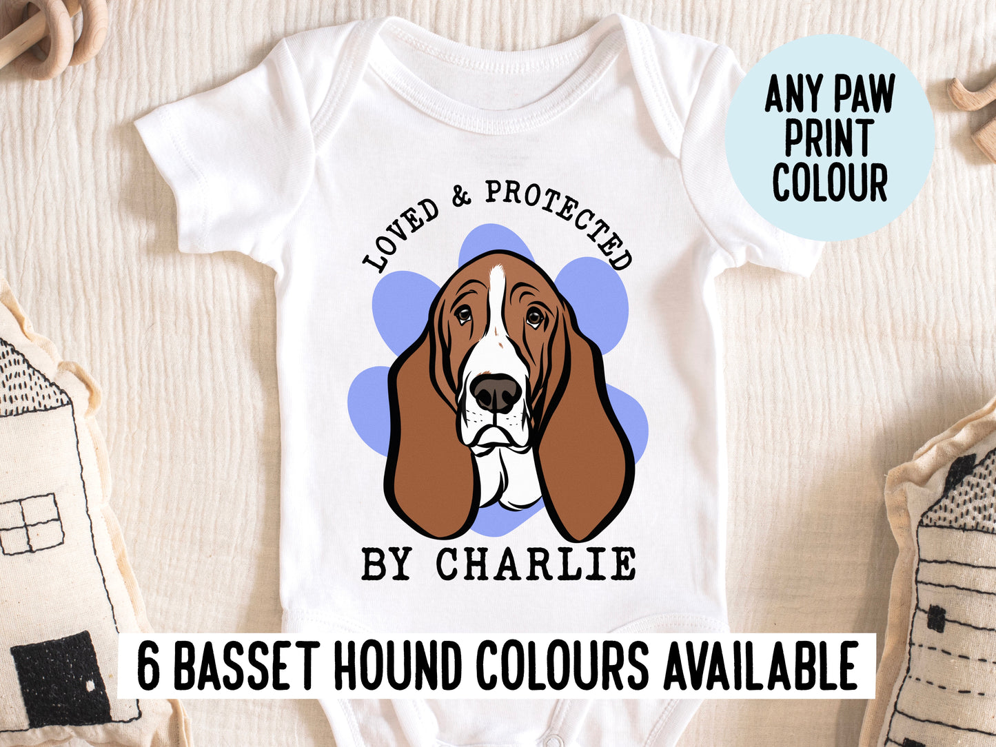 Basset Hound Baby Onesie