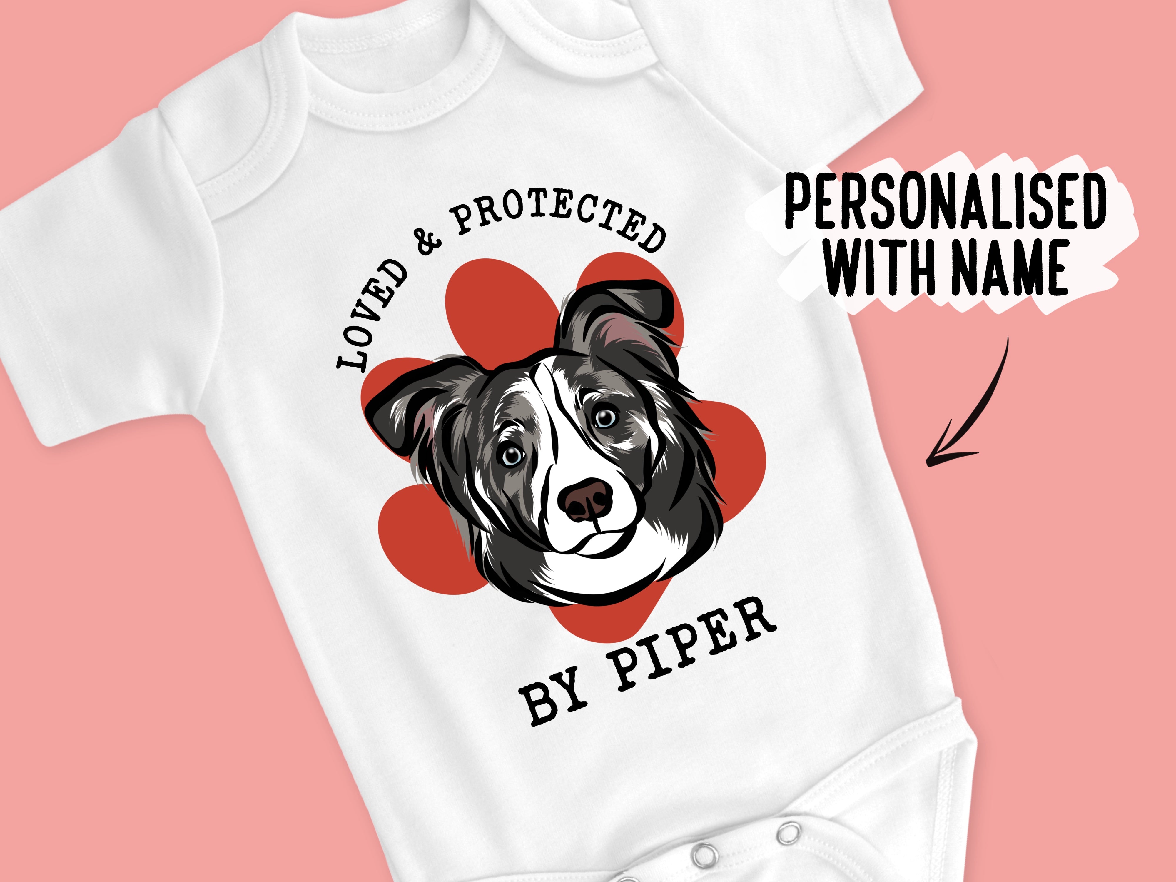 Border store collie onesie